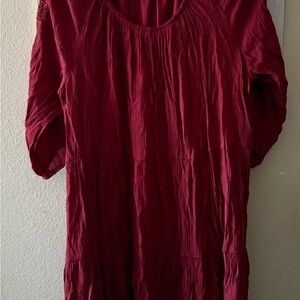 Elegant Red Mini Dress